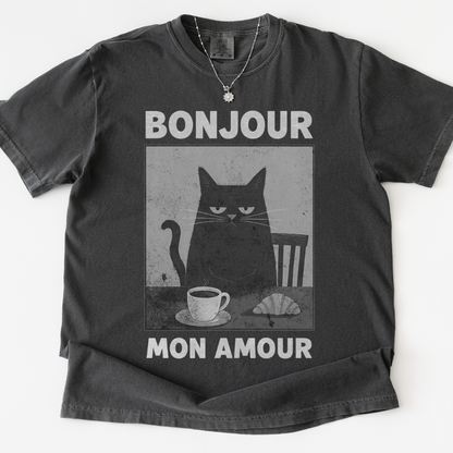 Bonjour Mon Amour -  Comfort Colors Relaxed Fit Premium T Shirt
