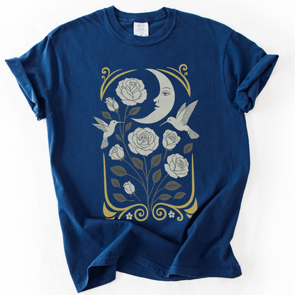 Moonlight Floral -  Comfort Colors Relaxed Fit Premium T Shirt