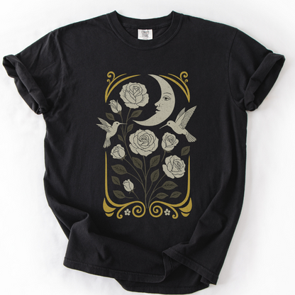 Moonlight Floral -  Comfort Colors Relaxed Fit Premium T Shirt