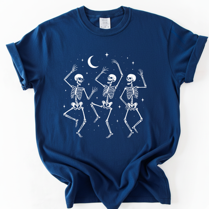 Midnight Bones and Boogie  Tee -  Comfort Colors Relaxed Fit Premium T Shirt