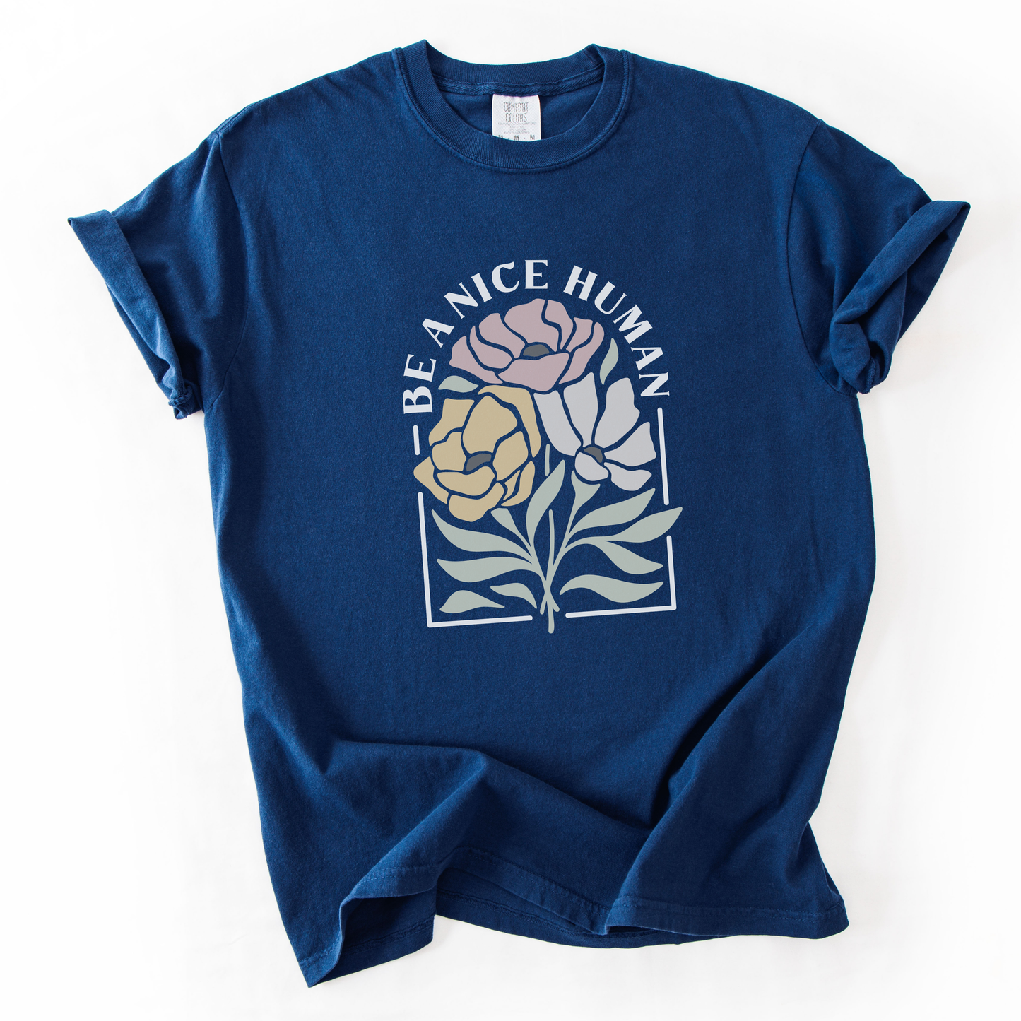 Be A Nice Human -  Comfort Colors Relaxed Fit Premium T Shirt