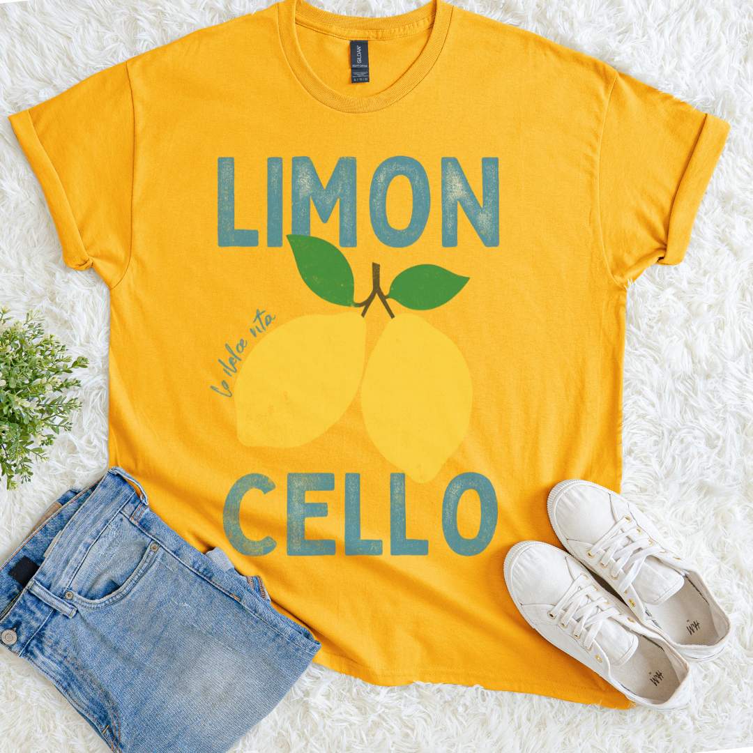 Limon Cello, Vintage Tee   - Gildan Lightweight Premium T Shirt