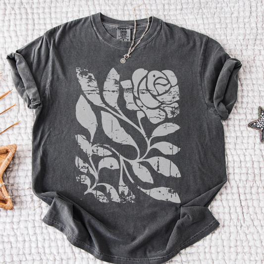 Twisted Vintage Rose -  Comfort Colors Relaxed Fit Premium T Shirt