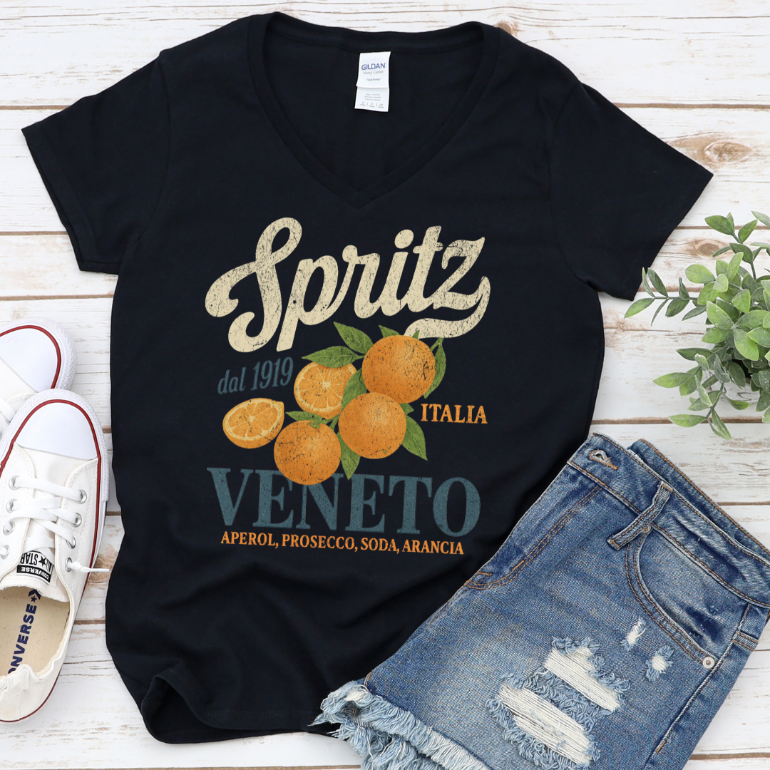 Spritz - Short Sleeve V-Neck Tee