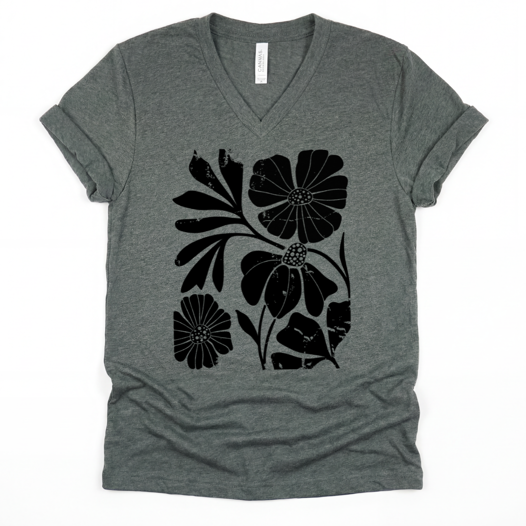 Artistic Boho - Short Sleeve V-Neck Tee