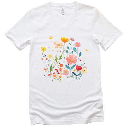 Wilderness of Color - Short Sleeve V-Neck Tee