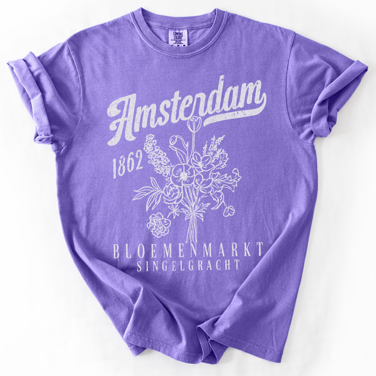 Amsterdam Flower Market -  Comfort Colors Relaxed Fit Premium T Shirt
