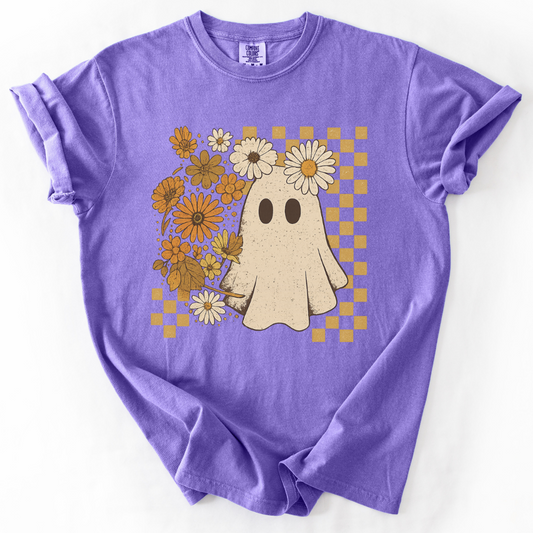 Floral Ghost -  Comfort Colors Relaxed Fit Premium T Shirt