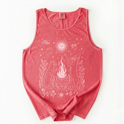 Midnight Meowgic - Comfort Colors Premium Tank Top