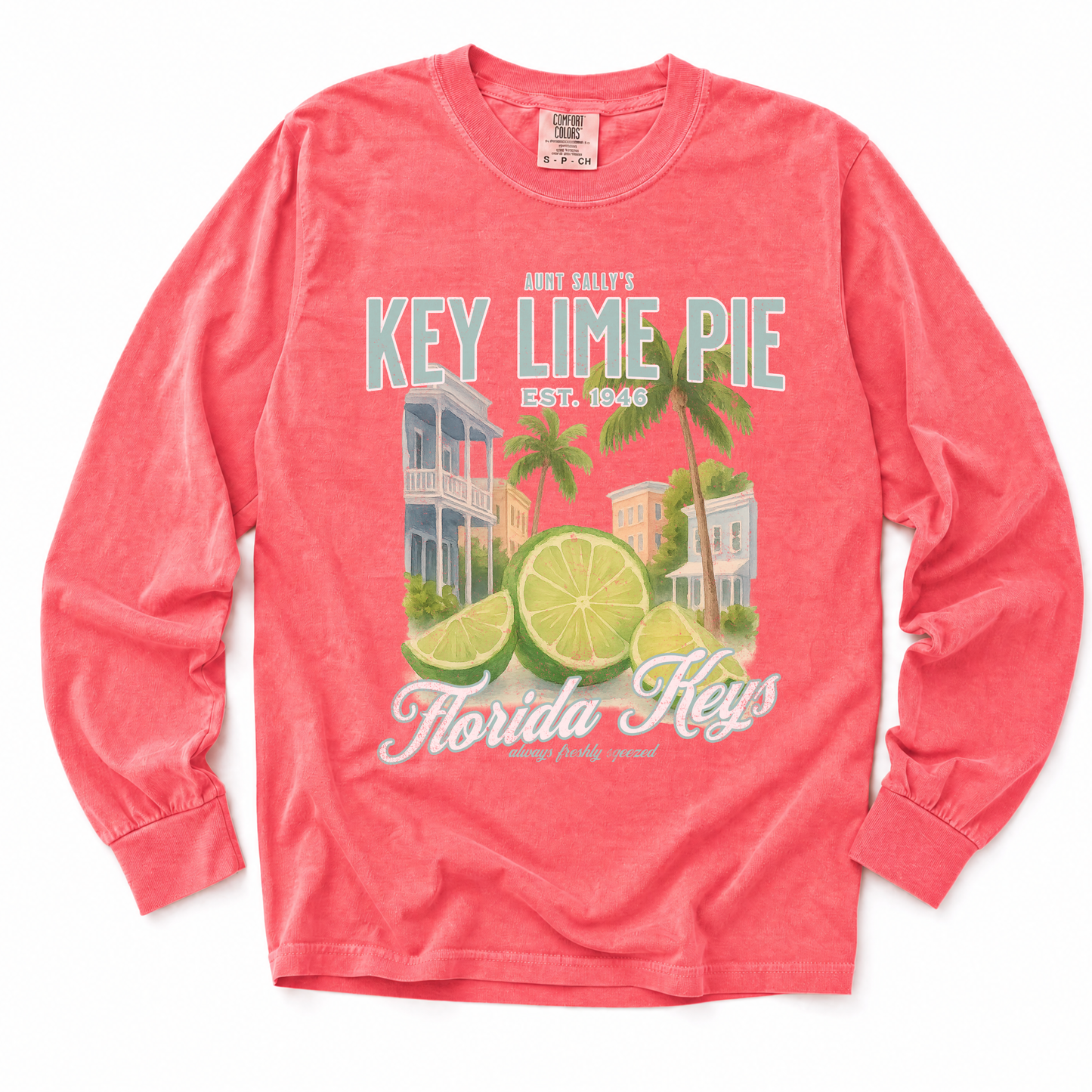 Aunt Sally's Key Lime Pie  - Comfort Colors Long Sleeve Premium T Shirt