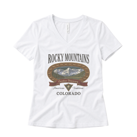 Rocky Mountains - Super Soft V Neck
