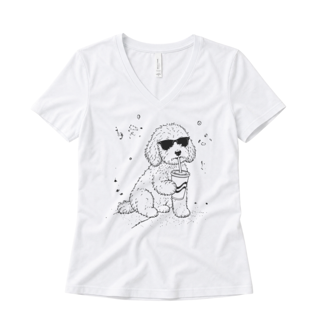 Soda Dog - Super Soft V Neck
