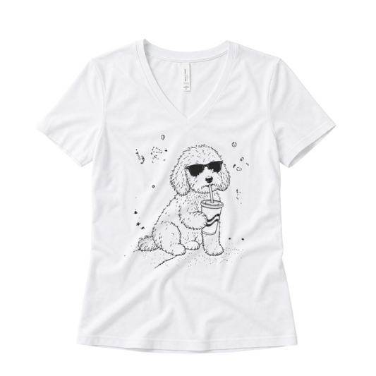 Soda Dog - Super Soft V Neck