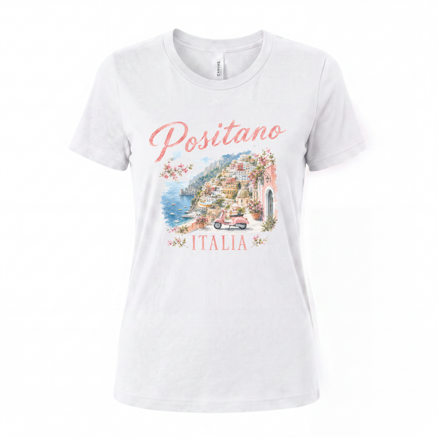 Vintage Positano Painting - Women's Perfect Tee