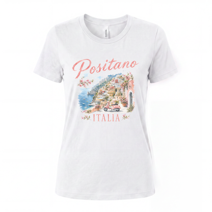 Vintage Positano Painting - Women's Perfect Tee