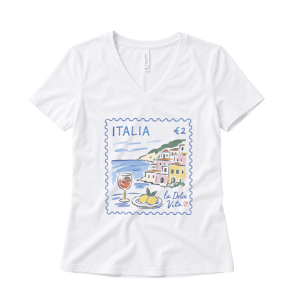 Postage from Positano - Super Soft V-Neck