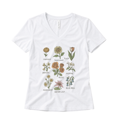 Botanical Sketchbook - Super Soft V Neck