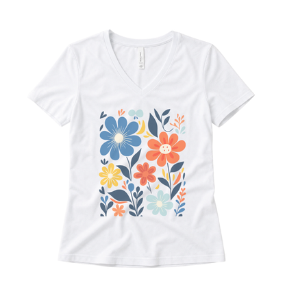 Floral Riot - Super Soft V Neck