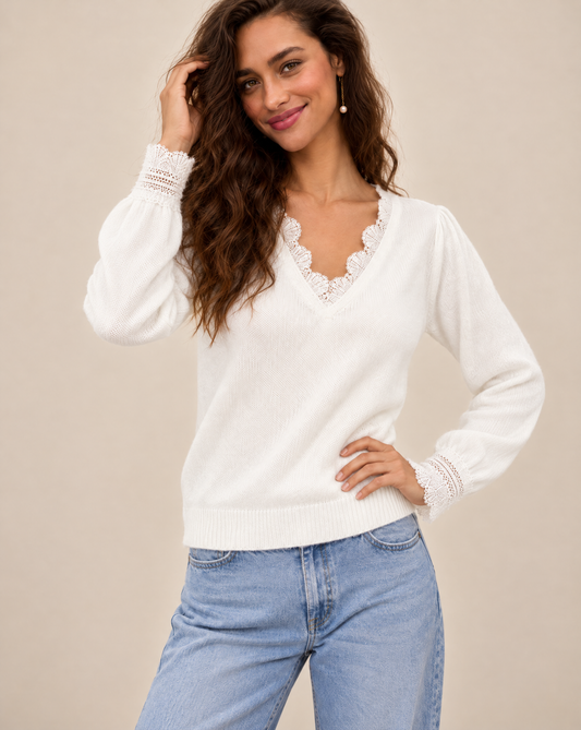 Women's  V- Neck Sweater