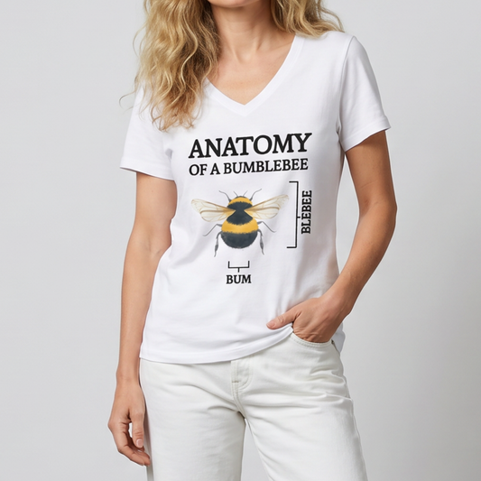 Anatomy Of A Bumblebee - Super Soft V Neck