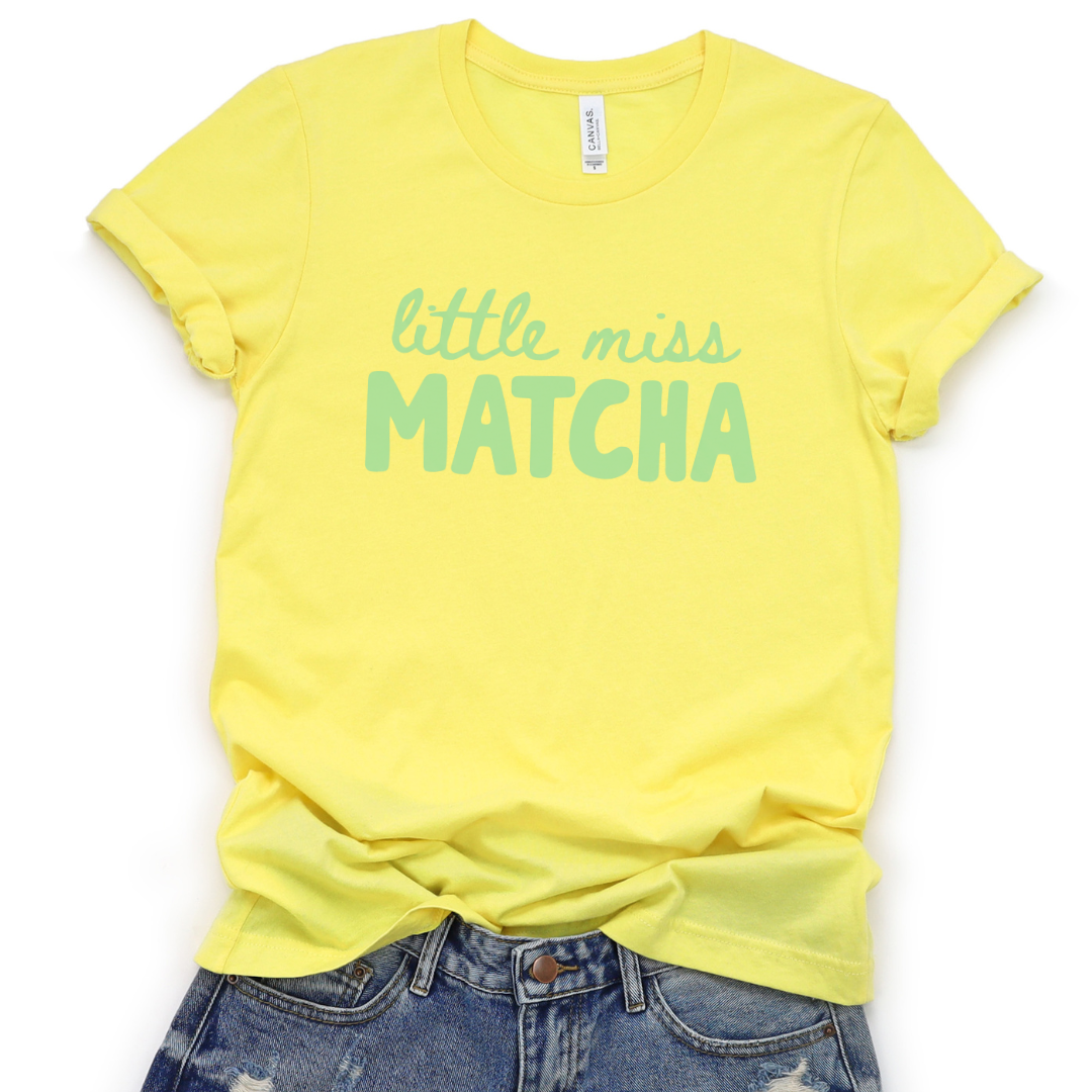 Little Miss Matcha - Bella Canvas Super Soft Fitted T Shirt