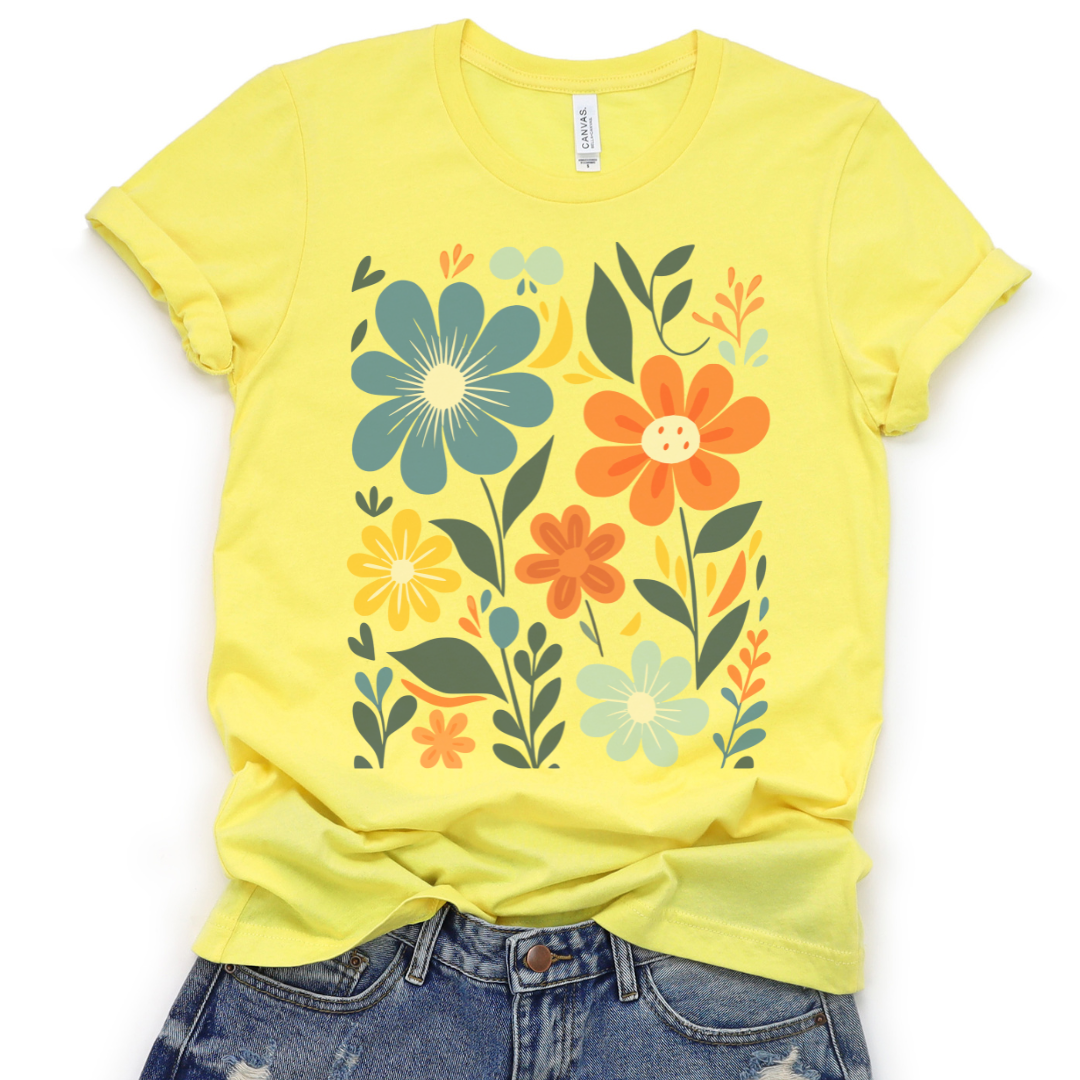 Floral Riot - Bella Canvas Super Soft T Shirt