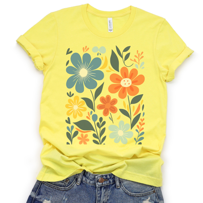 Floral Riot - Bella Canvas Super Soft T Shirt