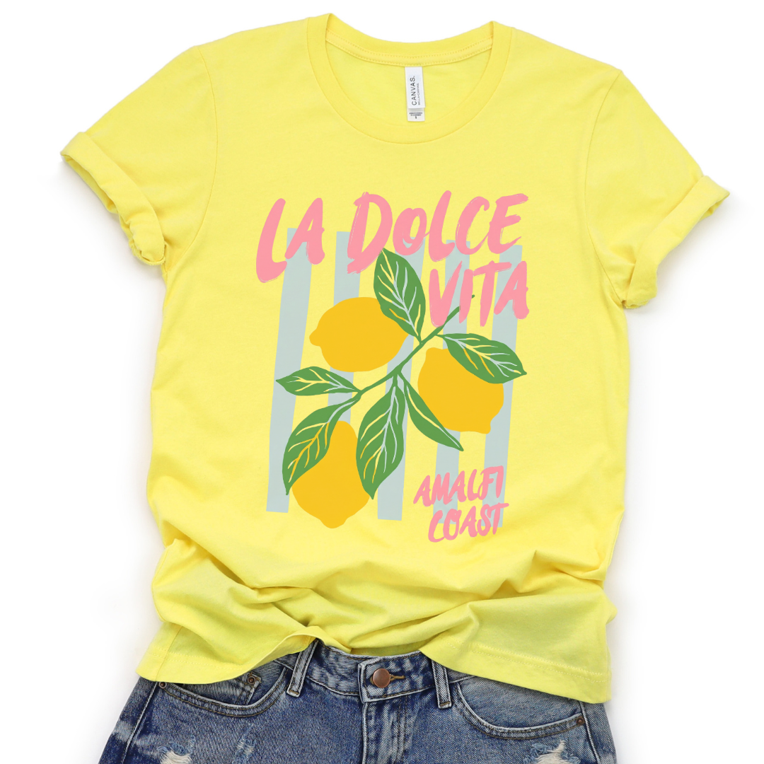 La Dolce Vita - Bella Canvas Super Soft Fitted T Shirt