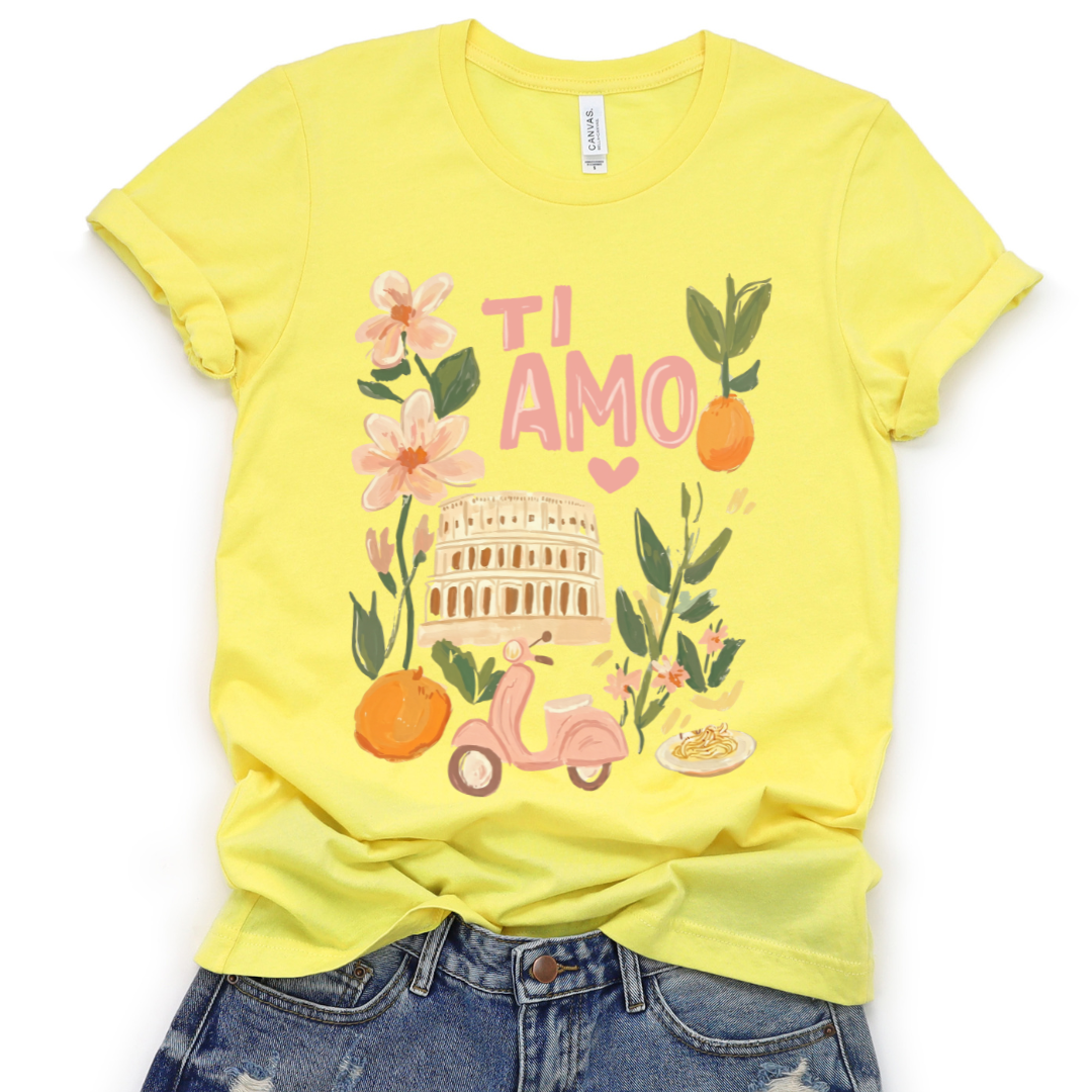 Ti Amo - Bella Canvas Super Soft Straight Cut T shirt