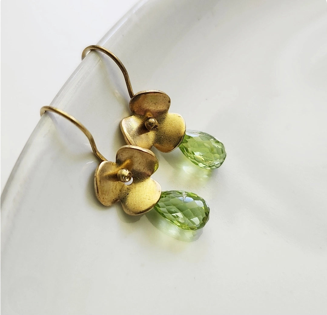 Gemstones, Pearls and Flower Girl Dangle & Drop Earrings