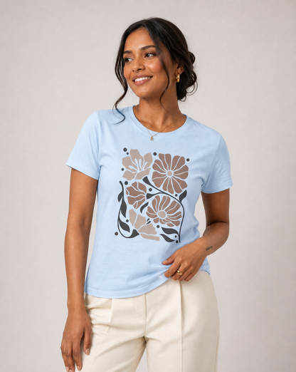 Abstract Floral - Women's Softstyle Tee
