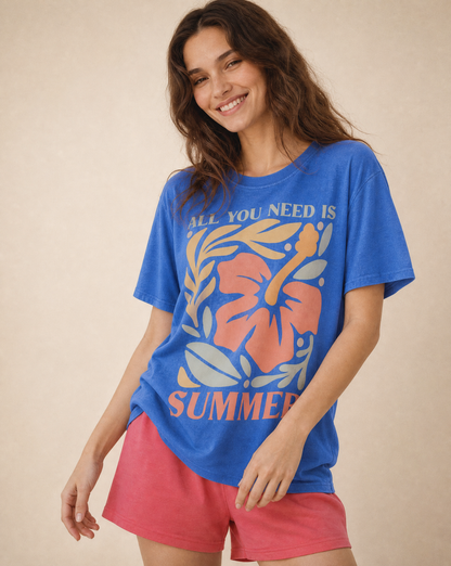 All You Need Is Summer-  Comfort Colors Relaxed Fit Premium T Shirt