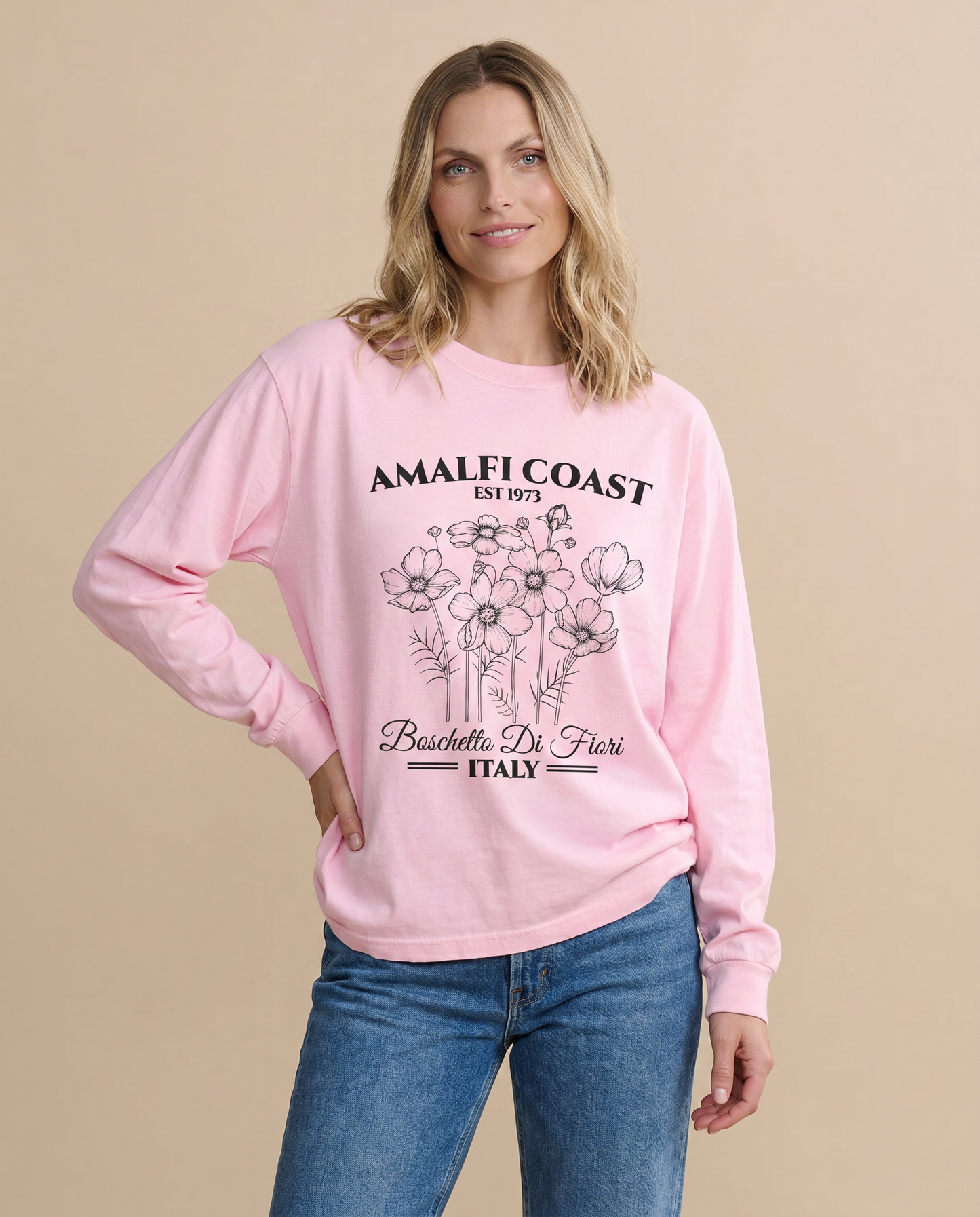 Amalfi Coast - Comfort Colors Premium Long Sleeve T Shirt