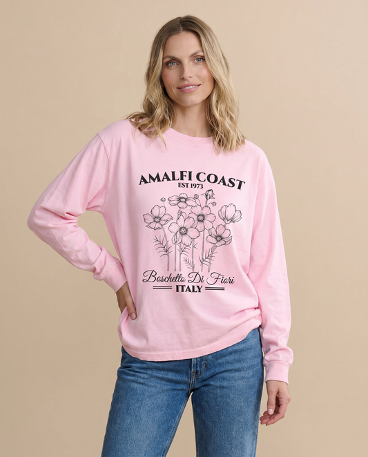 Amalfi Coast - Comfort Colors Premium Long Sleeve T Shirt