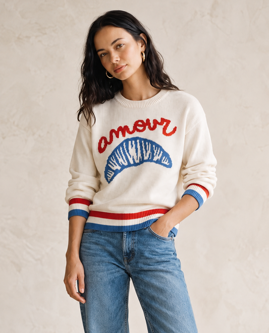 Amour Croissant Sweater