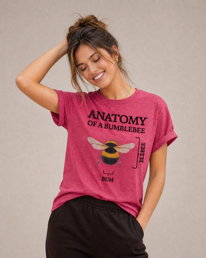 Anatomy Of A Bumblebee - Bella Canvas Super Soft Standard Fit T Shirt