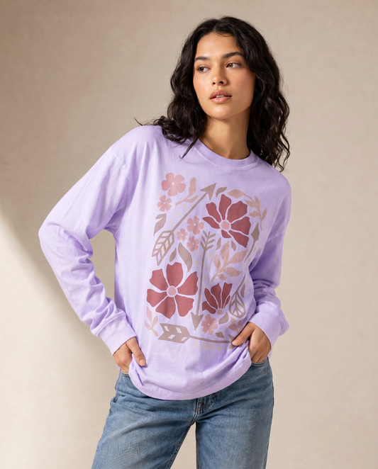 Arrows of Bohemia - Comfort Colors Premium Long Sleeve T Shirt