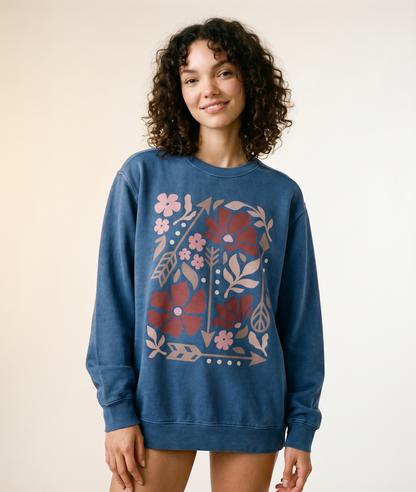 Arrows Of Bohemia - Comfort Colors Premium Heavyweight Sweatshirt