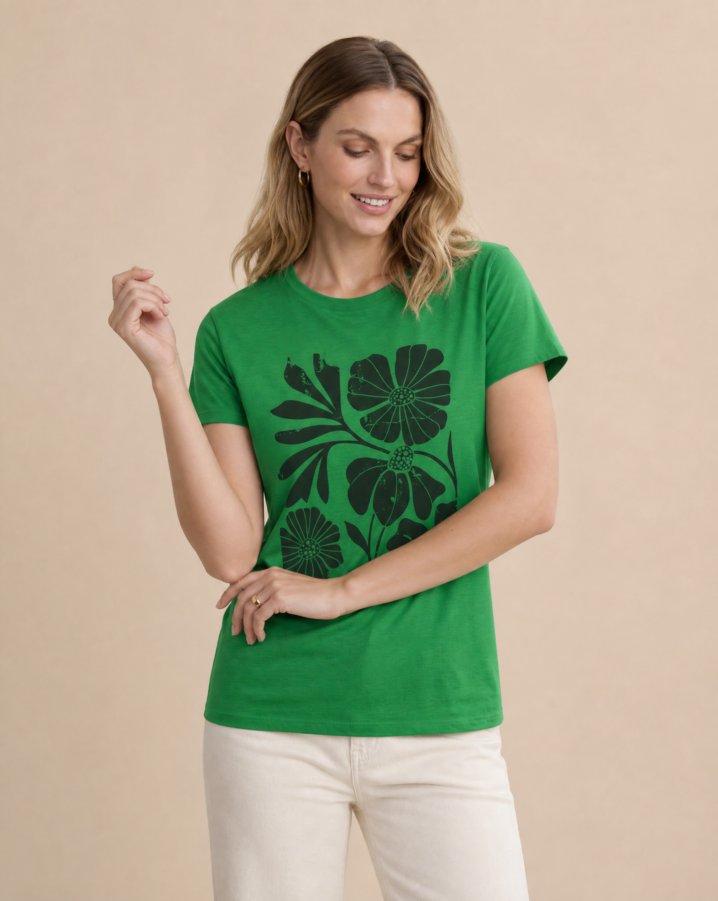 Artistic Boho Floral - Women's Softstyle Tee