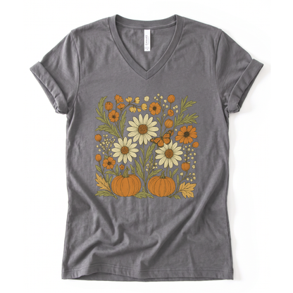 Autumn Harvest - Short Sleeve V-Neck Tee