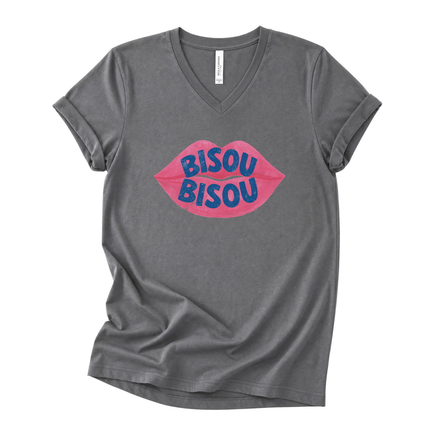 Bisou  - Short Sleeve V-Neck Tee