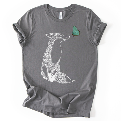 Fox & Butterfly - Bella Canvas Super Soft Straight Cut T shirt