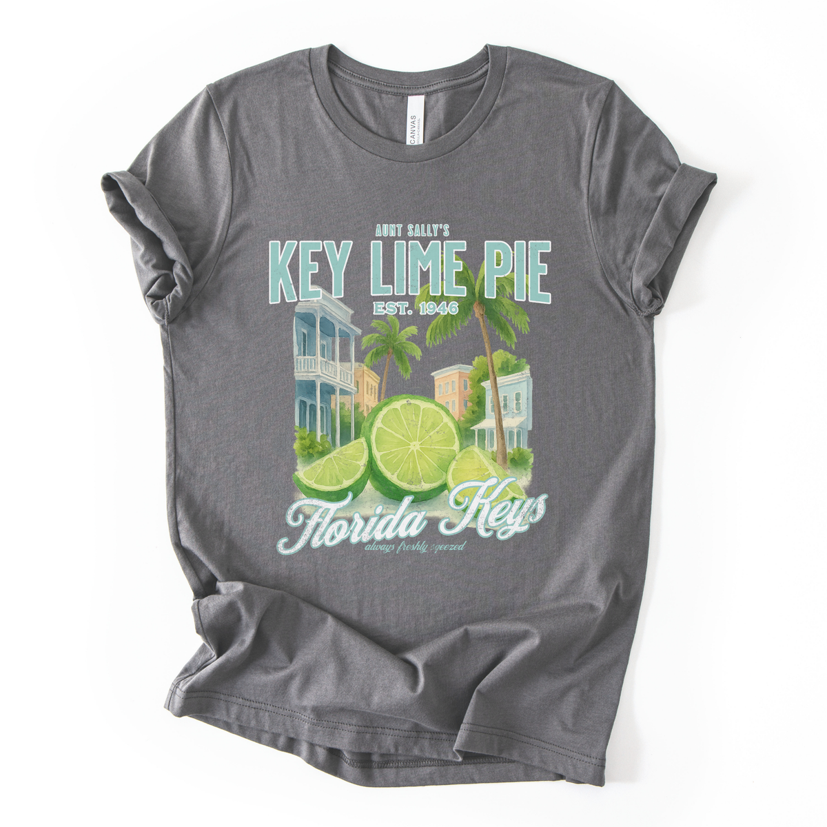 Aunt Sally's Key Lime Pie - Bella Canvas Super Soft Straight Cut T shirt