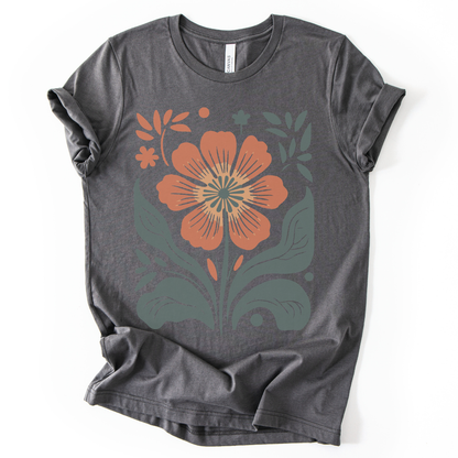 Retro Floral - Bella Canvas Super Soft T Shirt
