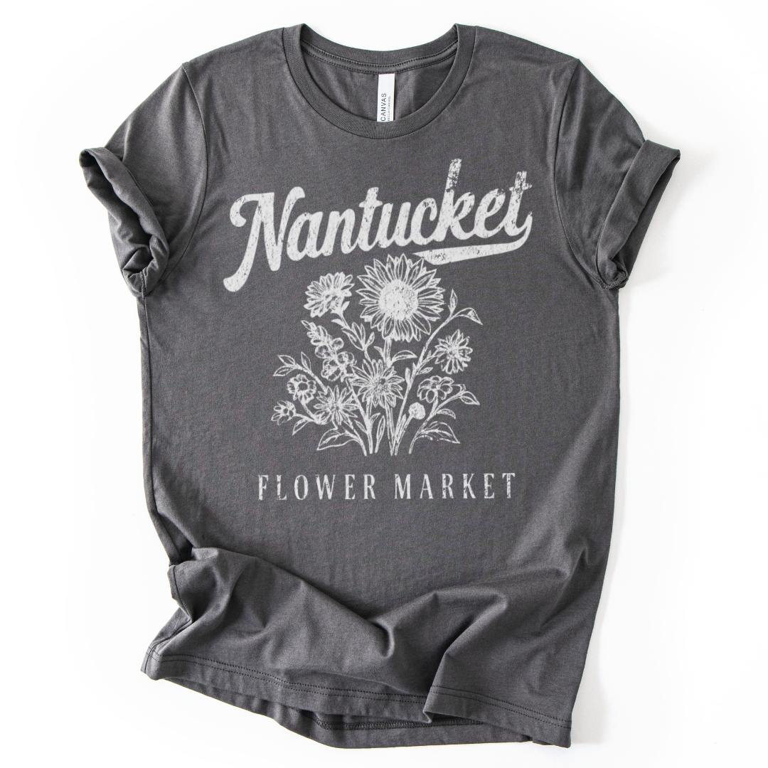 Nantucket Flower Market - Bella Canvas Super Soft T Shirt