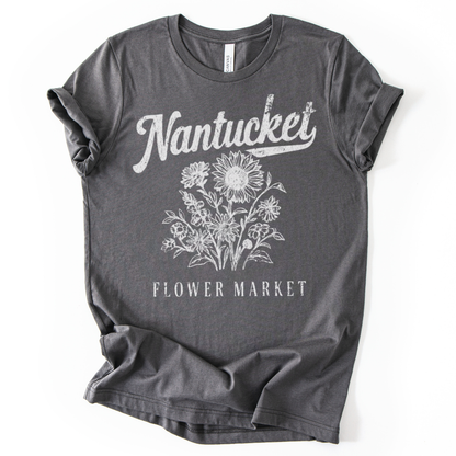 Nantucket Flower Market - Bella Canvas Super Soft T Shirt