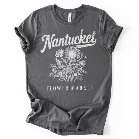 Nantucket Flower Market - Bella Canvas Super Soft T Shirt