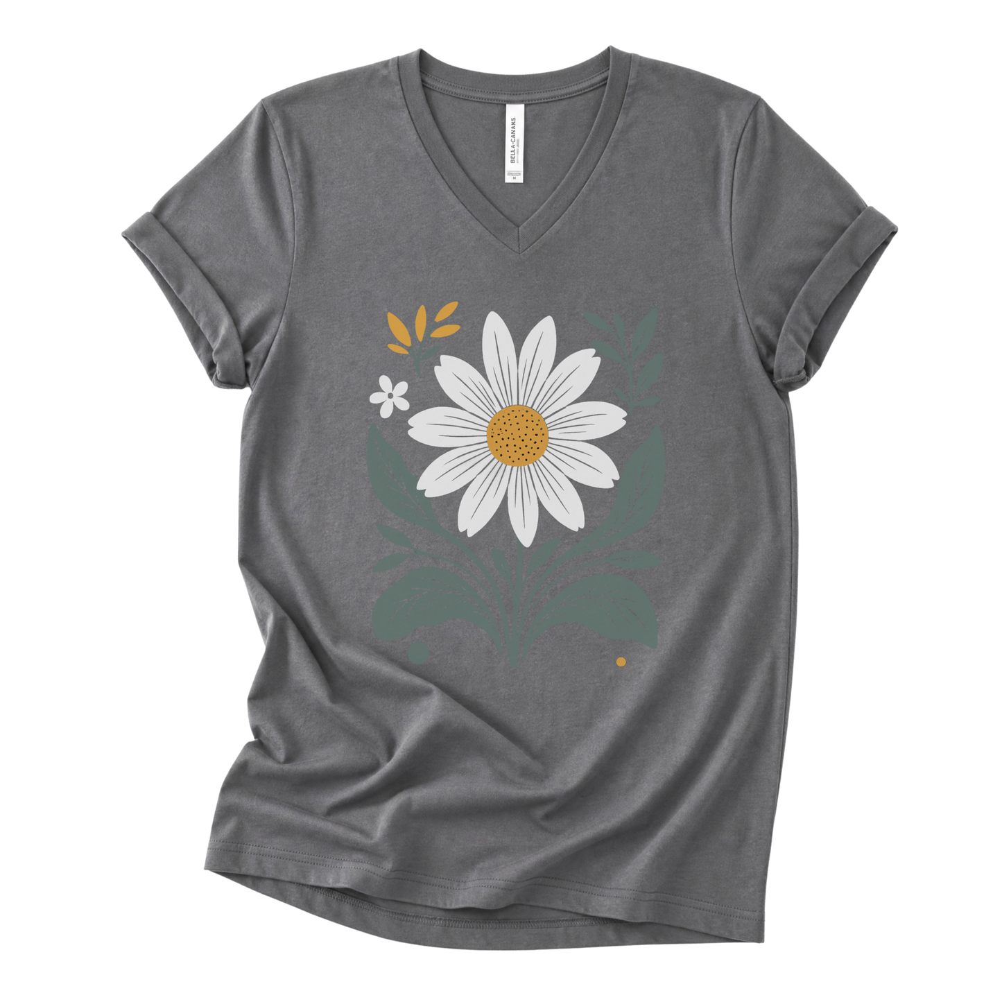 Daisy Days - Short Sleeve V-Neck Tee