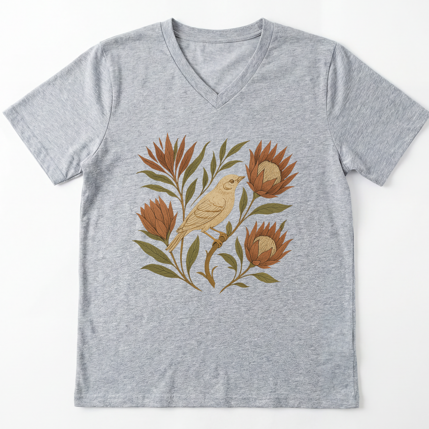 Nature's Chorus - Short Sleeve V-Neck Tee