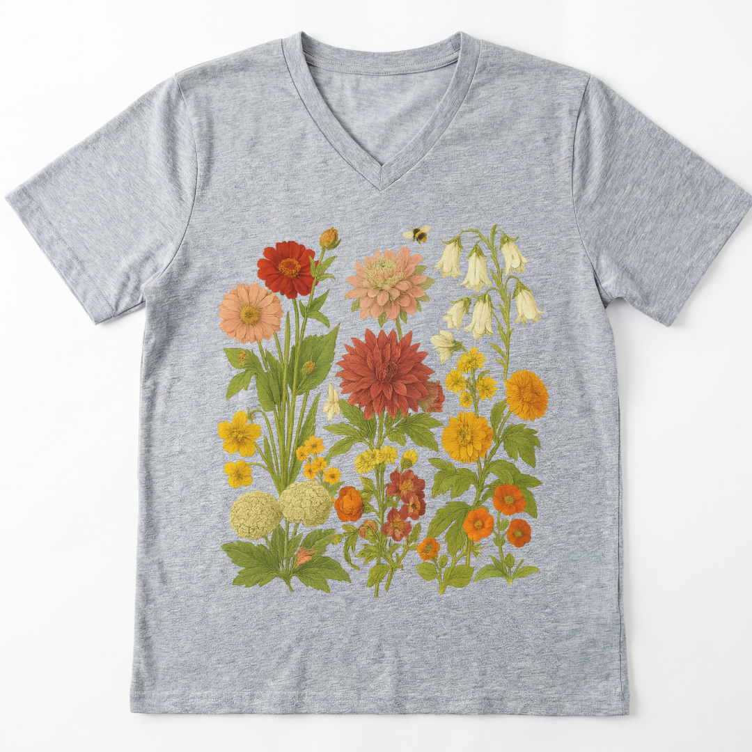 Secret Garden - Bella Canvas Short Sleeve V Neck